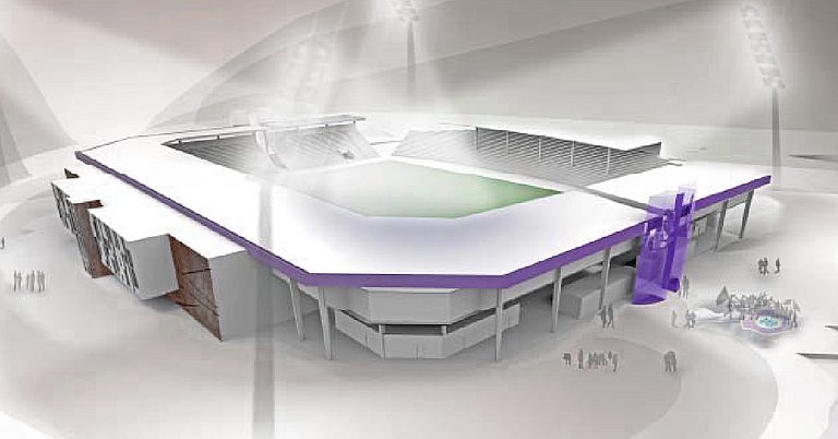Entwurfsvorschlag für die Umgestaltung des Erzgebirgsstadions