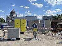 Offizieller Grundstein für das Heinz-Steyer-Stadion gelegt