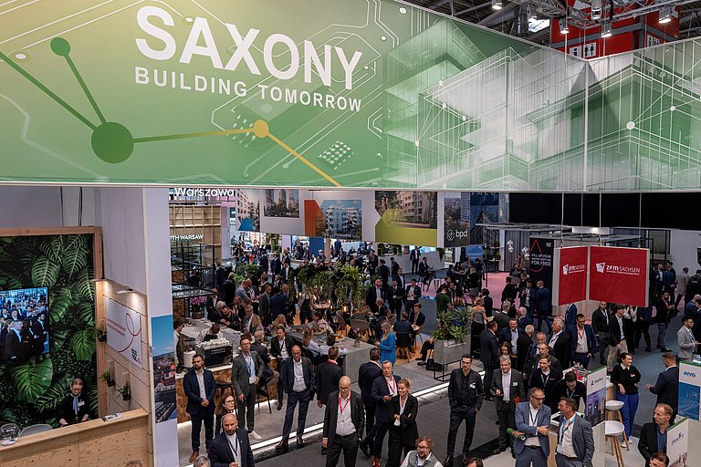 Gemeinschaftsstand des Freistaates Sachsen (Halle A2, Stand 320) ©David Nuglisch