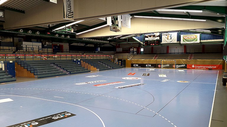 phase 10 modernisiert die Erzgebirgshalle Lößnitz – Heimstätte des Handball-2. Bundesligisten EHV Aue