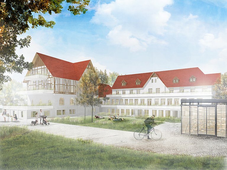 Vom verfallenen Sanatorium zur attraktiven Parkresidenz